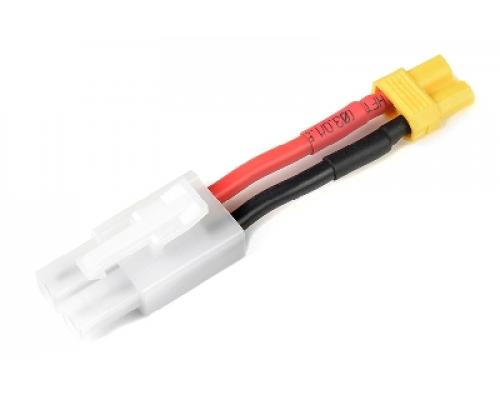 Power adapterkabel - Tamiya connector vrouw. <=> XT-30 connector vrouw. - 14AWG Siliconen-kabel - 1 st